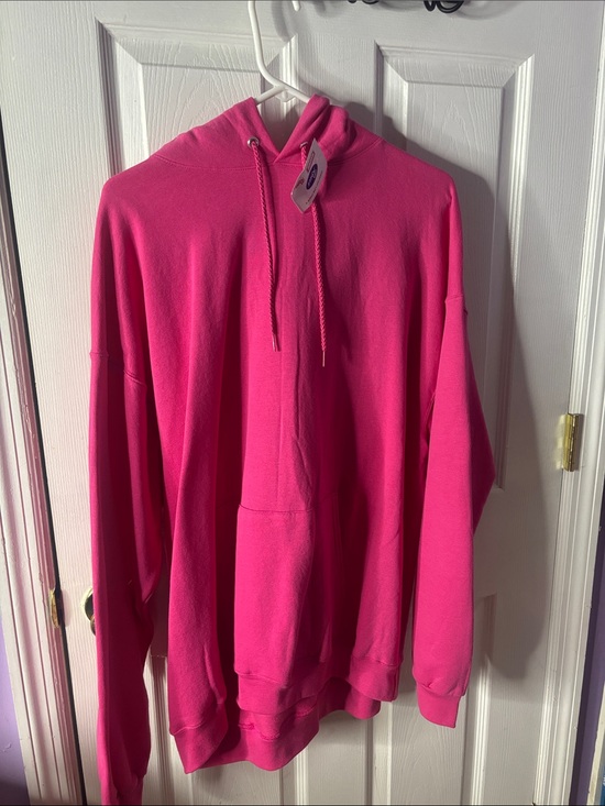 Hanes Tops - Hanes Women's Bright Hot Pink Hoodie Sweatshirt